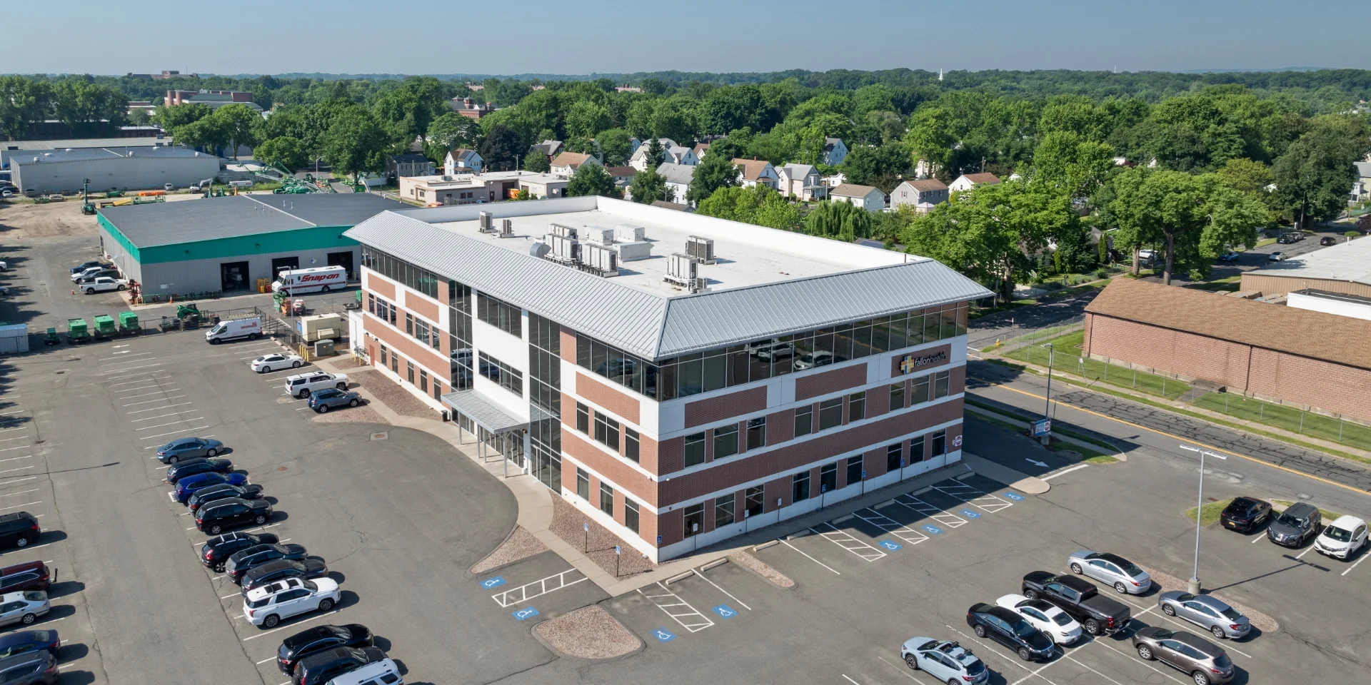101 Wason Avenue building and parking lot angled view